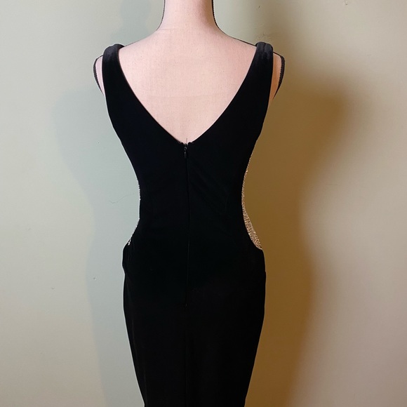 Velvet stretchy dazzling  sexy dress - Picture 3 of 5